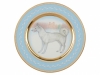 Lomonosov Porcelain Decorative Wall Plate Husky Dog