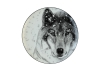 Lomonosov Porcelain Decorative Wall Plate Totem Animal WOLF 9.1 in 230 mm