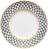 Lomonosov Imperial Porcelain Dinner Plate Cobalt Net European Flat 8.7"/220 mm