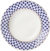 Lomonosov Imperial Porcelain Dinner Plate Cobalt Net European-2 Flat 10.6"/270 mm