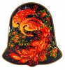  Black Tea 5.3 oz/150 gr in Metal Bell Box Palekh Painting Magic FIRE-BIRD