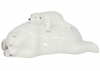 Polar Bear Mom with a Cub Lomonosov Imperial Porcelain Figurine