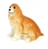Spaniel Dog Apricot Colored Lomonosov Porcelain Figurine 