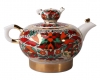 Lomonosov Imperial Porcelain Tea Pot Family Red Rooster 8.5 oz/250 ml