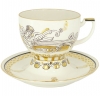 Lomonosov Imperial Porcelain Tea Set Cup and Saucer Andante Russian Modern 