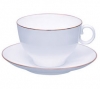 Lomonosov Imperial Porcelain Tea Set Cup and Saucer AppleTea Golden Edge 5.4 fl. oz/160 ml
