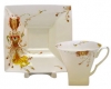 Lomonosov Imperial Porcelain Tea Set Cup and Saucer Firebird Bone China 8.45 oz/250 ml