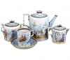 Lomonosov Imperial Porcelain Tea Set Winter Fun 4/10