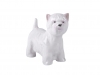Terrier Dog West Highland White Colored Lomonosov Porcelain Figurine