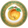 Decorative Wall Plate Golden Apple 10.4"/265 mm Lomonosov Imperial Porcelain