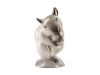 Washing Beige Mouse Lomonosov Porcelain Figurine