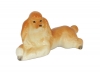 Poodle Apricot colored Dog Lomonosov Porcelain Figurine 