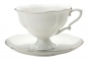 Lomonosov Tea Set "Gold Ribbon" 2pc