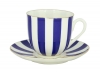 Lomonosov Porcelain Yes and No COBALT Bone China Espresso Coffee Cup and Saucer 6 oz/180 ml