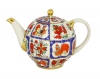 Lomonosov Imperial Porcelain Porcelain Teapot Russian lubok 20 oz/600 ml