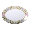 Imperial Porcelain Porcelain Oval Platter Jade Background 15.7"/400 mm