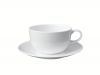 Imperial Porcelain Bone China Porcelain Tea Cup and Saucer Variation White 9.8 fl.oz/290 ml