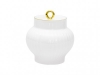 Lomonosov Imperial Porcelaine Sugar Bowl Wave Golden Edge 13.9 oz/390 ml