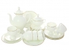 Porcelain Bone China Coffee Set 6/20 Classic-2 Golden Ribbon