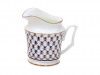 Lomonosov Imperial Porcelain Bone China Creamer Yulia Cobalt Net 4.1 fl.oz/120 ml