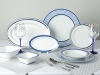 Lomonosov Porcelain Dining Set Service 24 items for 6 people European White Sea