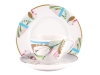 Lomonosov Porcelain Tea Cup Set 3pc Spring Aroma