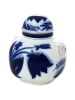 Lomonosov Imperial Porcelaine Tea Holder Box Ring Blue Bell