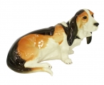 Basset Hound Dog Lomonosov Imperial Porcelain Figurine