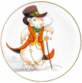 Decorative Wall Plate 2020 Year of RAT Gentleman Mouse