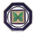 Decorative Wall Plate 9.4"/240 mm Butterfly #5 Lomonosov Imperial Porcelain