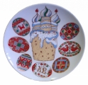 Decorative Wall Plate Easter Cake & Eggs 7.7"/195 mm Lomonosov Imperial Porcelain