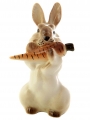 Easter Bunny Rabbit with Carrot Lomonosov Imperial Porcelain Figurine #2 