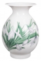 Porcelain Flower Vase Birch Spring Snowdrops Lomonosov Imperial Porcelain