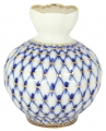Flower Vase Tulip Cobalt Net Lomonosov Imperial Porcelain