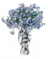 Flower Vase Willow Lomonosov Imperial Porcelain 9.4" tall