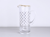 Imperial Porcelain Factory Glass Juice Water Jar Cobalt Net 33.8 oz/1000ml