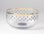 Lomonosov Imperial Glass Bowl for Nuts Cobalt Net 60.9 oz/1800 ml