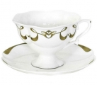 Lomonosov Imperial Porcelain Bone China Cup and Saucer Fiona