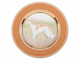Lomonosov Porcelain Decorative Wall Plate Borzoi Greyhound
