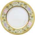 Lomonosov Imperial Porcelain Dinner Plate European Jade Background Flat 10.4"/265 mm