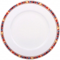 Lomonosov Imperial Porcelain Dinner Plate Flame Flower 9.1"/230 mm