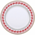 Lomonosov Imperial Porcelain Dinner Plate Red Reindeer 8.5"/215 mm