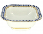 Lomonosov Imperial Porcelain Salad Bowl Cobalt Net (4 serv.) 23.7 fl.oz/700 ml