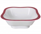 Lomonosov Imperial Porcelain Salad Bowl Red Net (4 serv.) 23.7 fl.oz/700 ml