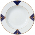 Lomonosov Imperial Porcelain Soup Plate Kalevala 8.9 inches 225 mm