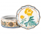Lomonosov Porcelain Treasure Jewellery Round Box Trollius
