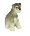 Miniature Schnauzer Dog Puppy Lomonosov Porcelain Figurine