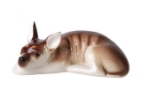 Toy Terrier Russkiy Dog Lomonosov Porcelain Figurine
