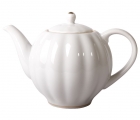 Lomonosov Imperial Porcelain Tea Pot Tulip Snow White 10 Cups 67 oz/2000 ml