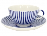 Lomonosov Imperial Porcelain Tea Set Cup and Saucer Tulip Frenchman 8.45 oz/250 ml